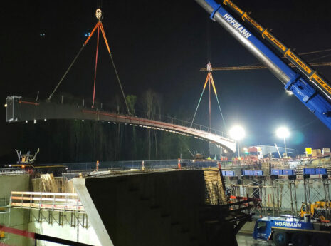 Die Baustelle an der Überführung Buddenacker