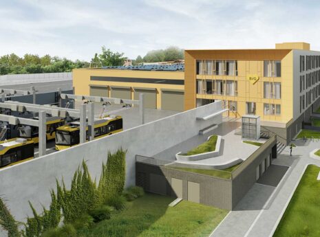 BVG-Betriebshof für Elektrobusse in Berlin