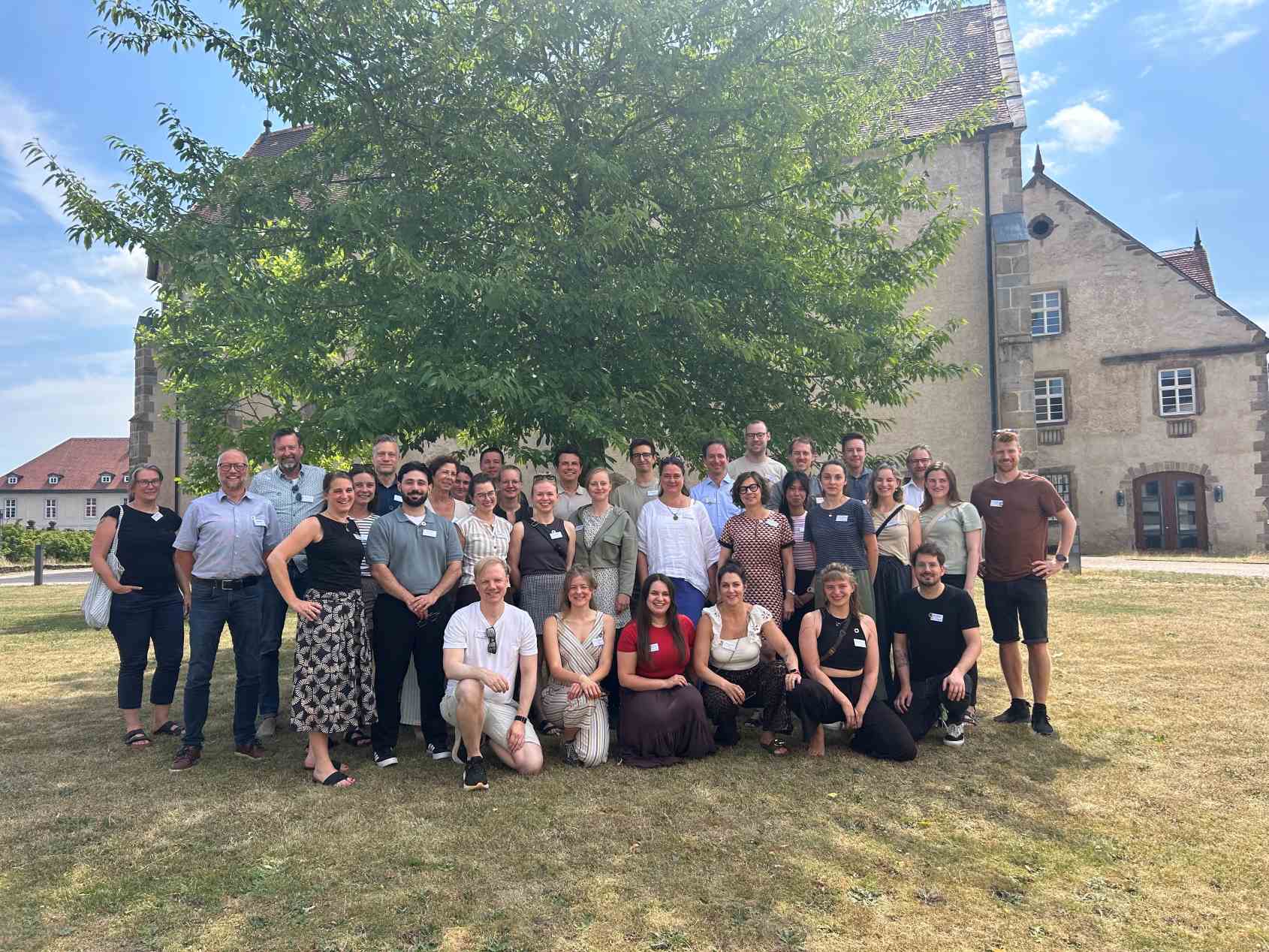 Teilnehmende des Summerbreak Sustainability Netzwerktreffens von Sweco im Kloster Haydau